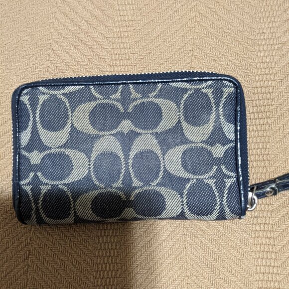Coach Denim Wallet/Wristlet - Picture 2 of 4